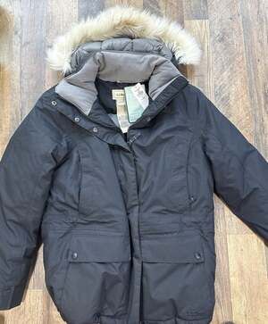 L.L.Bean Baxter State Parka Womens XS Petite 650 Fill Down Fox Fur Hood Newll